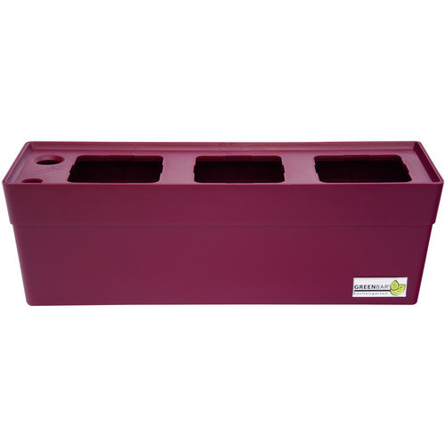 GREENBAR Kräuterbox mit Bewässerungssystem und Wasserstandsanzeige, rot, B/T/H: 16,0 x 15,5 cm - Bild 2