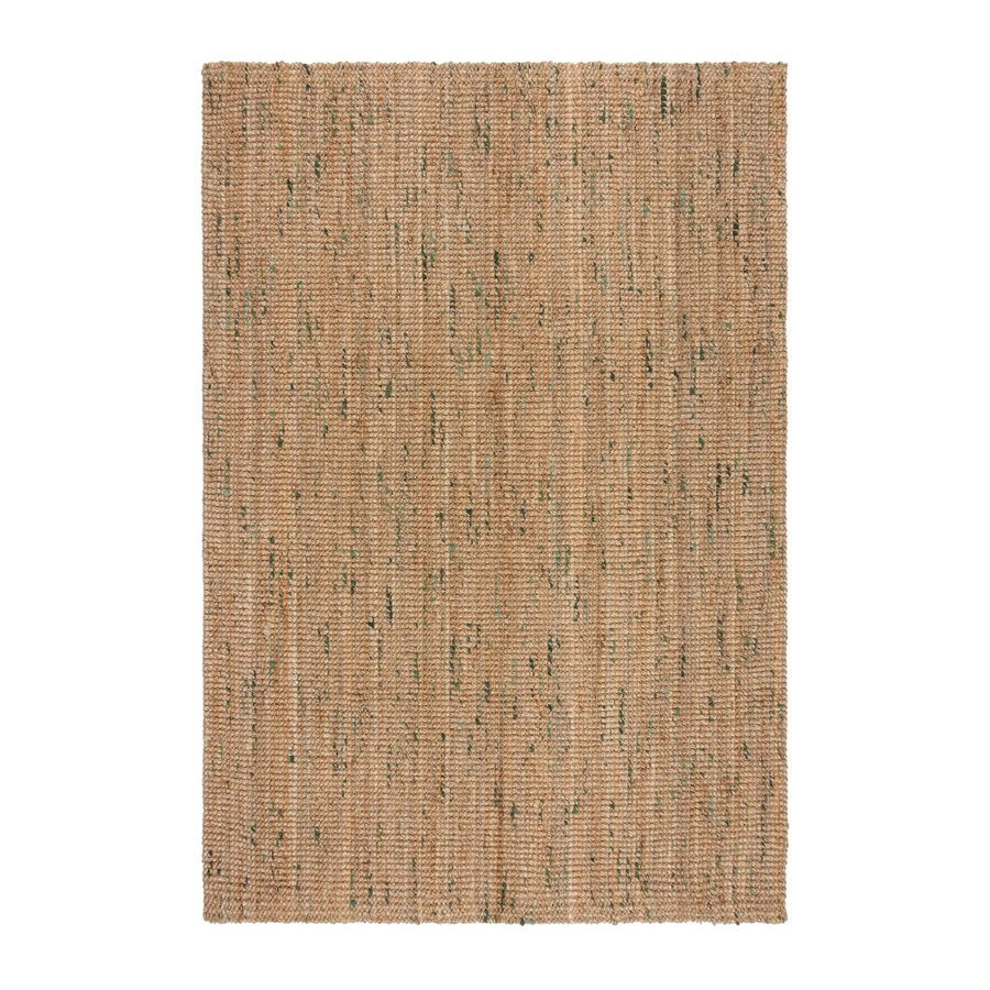Flair Rugs Kurzflorteppich Jute Boucle in Naturgrün und Beige, B/T: 160 x 230 cm - Bild 2
