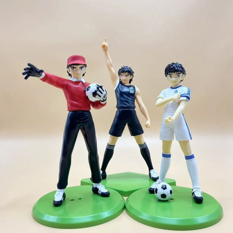 Bandai Anime Captain Tsubasa Action Figuren Ozora Tsubasa und Genzo Wakapo Sammlerstücke aus Kunststoff in Mehrfarbig - Bild 1
