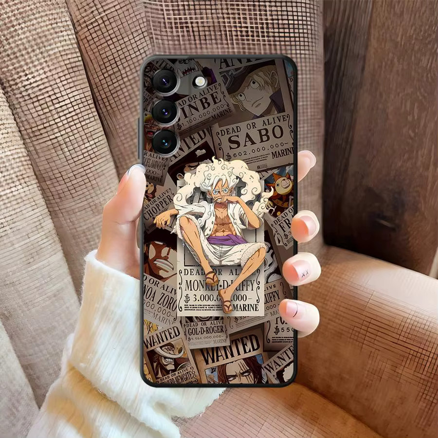 One Piece Luffy Anime Handyhülle für Samsung Galaxy A-Serie in Schwarz - Bild 2