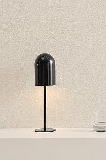 Jotex ARA Tischlampe LED tragbar in Schwarz, dimmbar und mit Touch-Funktion, Metall - Bild 1