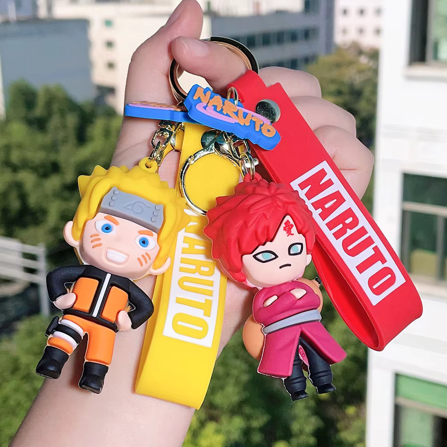 Bandai Schlüsselanhänger Naruto Luffy Nika Form, 3D PVC, Bunt, Unisex - Bild 1