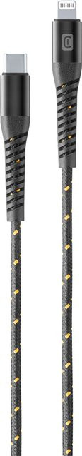 cellularline Tetraforce USB-Kabel USB Typ-C auf Apple Lightning, Schwarz, 1,2 m - Bild 1