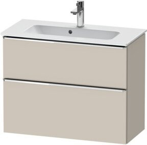 Duravit Waschtischunterschrank D-Neo Compact, beige, wandhängend, B: 81 cm, T: 37,2 cm, H: 62,5 cm - Bild 1