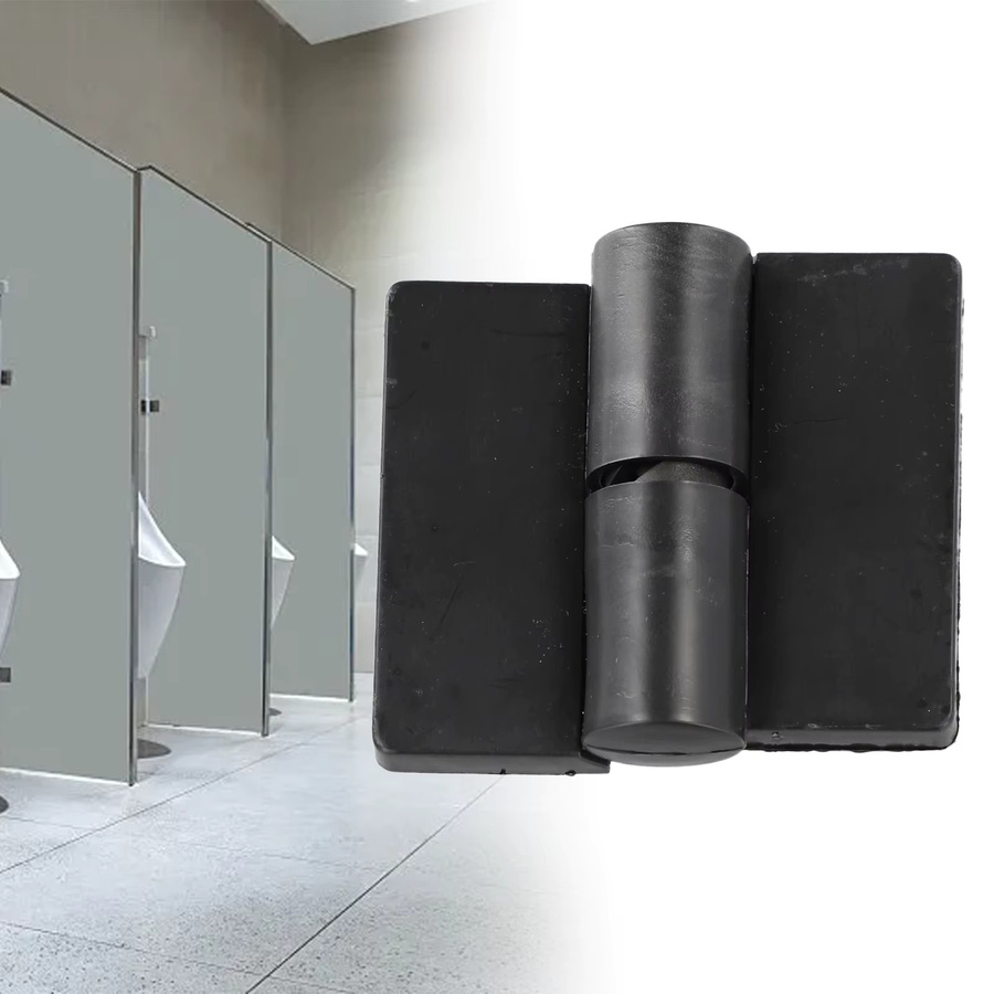 Schwarzes Nylon-Türscharnier für öffentliche Toiletten als Heimwerker-Zubehör und Türbeschlag - Bild 3