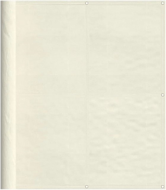 vidaXL Balkon-Sichtschutz aus Polyester in Beige, Breite: 120 cm, Höhe: 700 cm - Bild 1