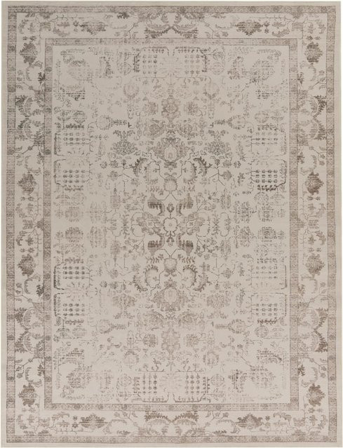 Waschbarer Sami Teppich in Beige und Anthrazit, modern und orientalisch, B/T: 200 x 280 cm - Bild 1