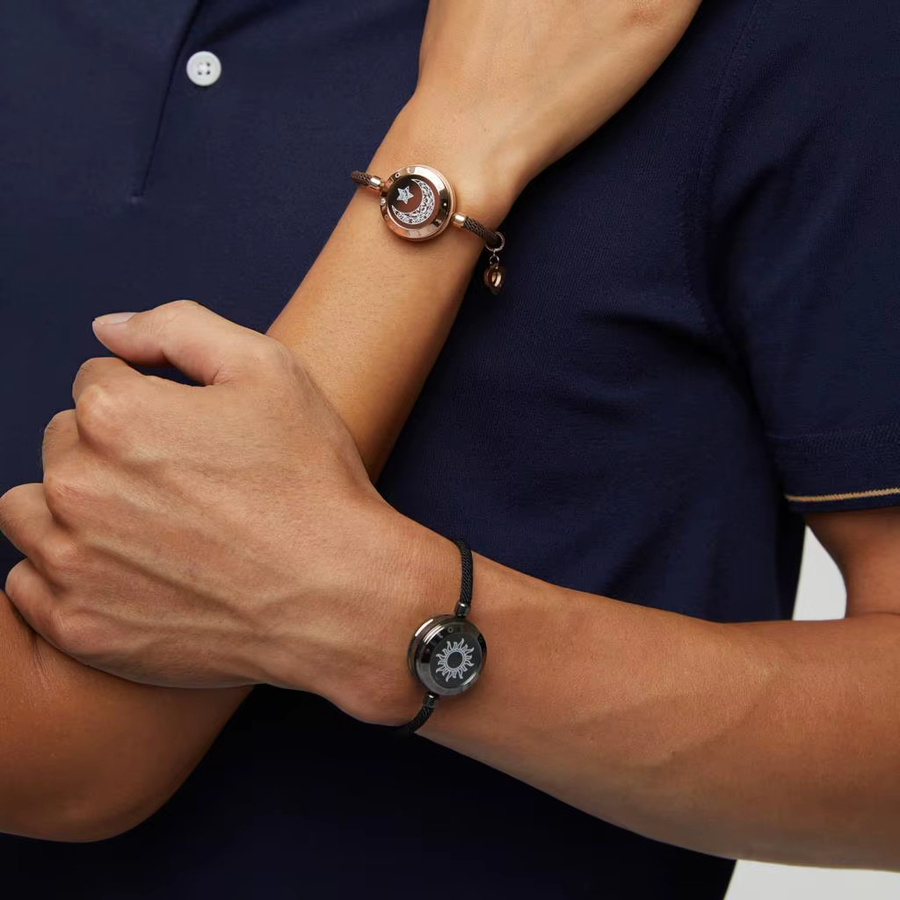 TOTWOO Fernberührungs-Armbänder, Unisex, mit Vibration und Leuchtfunktion - Bild 3
