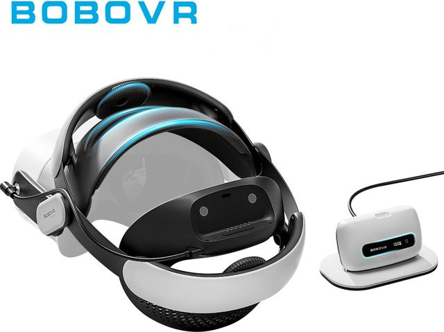 BOBOVR M3 Pro+ Akku-Kopfband für Meta Quest 3/3S mit BM60 6500mAh Akku und Schnellladestation Dual-Mode VR-Strap - Bild 1
