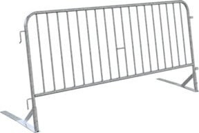 Schake Site Fence Absperrgitter mit Flachfuß in Silber, verzinkt - Bild 1