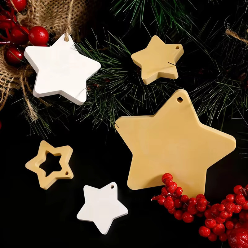 Silikonform für DIY Weihnachtssterne aus Gips zur kreativen Gestaltung von Hängedekorationen - Bild 4