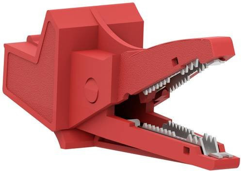 Electro PJP Krokodilklemme Rot, Klemmbereich max. 13 mm, Länge: 91 mm - Bild 1