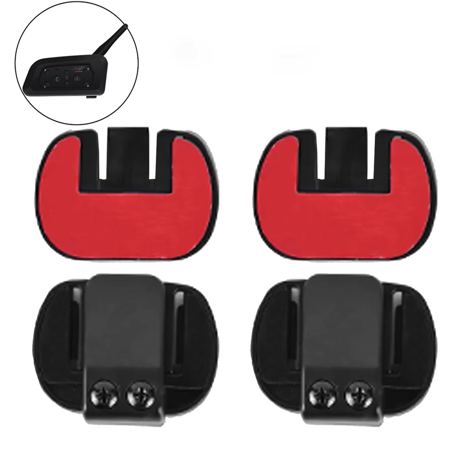 2 Stück EJEAS Montageclips mit doppelseitigem Klebeband für V6 Pro und V4 PLUS Bluetooth-Headsets am Motorradhelm - Bild 3
