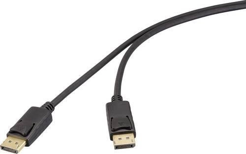 Renkforce DisplayPort Anschlusskabel für 4K UHD, Schwarz, Länge: 3,00 m, RF-6830476 - Bild 1