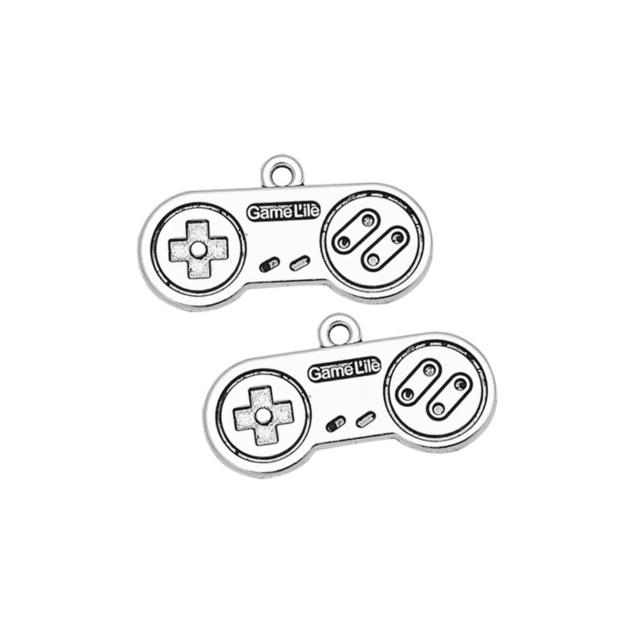 Fezrgea Anhänger, Antik Silber, Gamepad, 16x30mm, Unisex - Bild 5