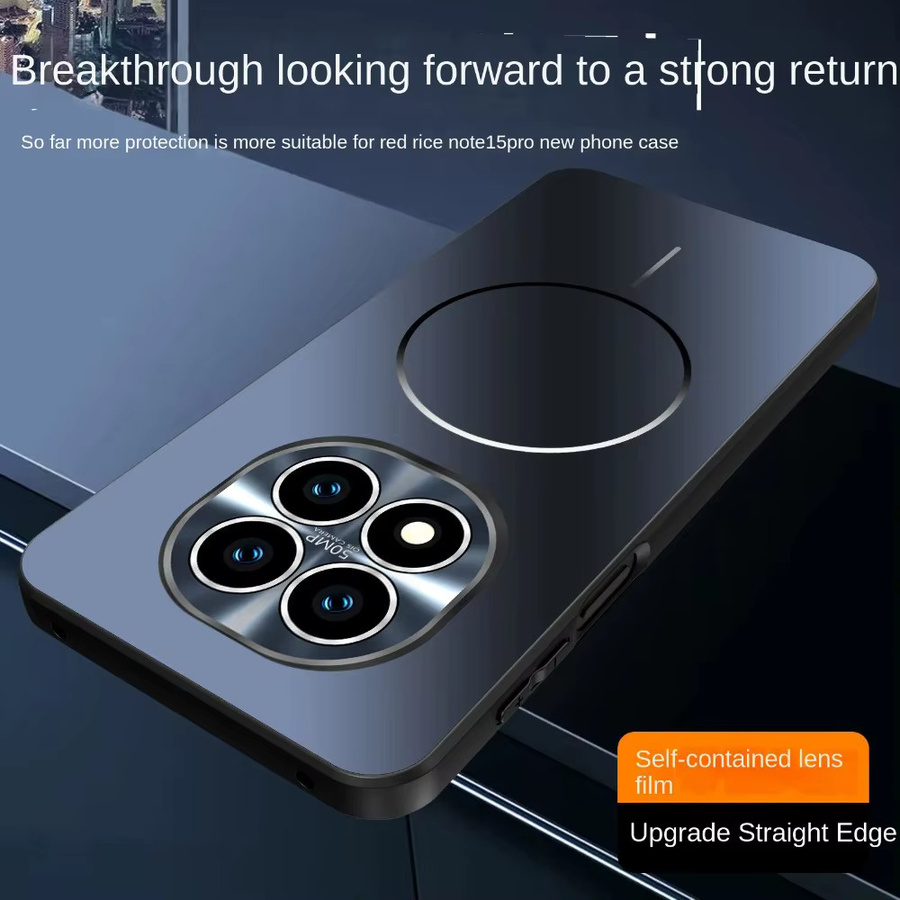 Xiaomi Redmi Note 15 Pro Schutzhülle mit magnetischem Ring in Schwarz - Bild 1