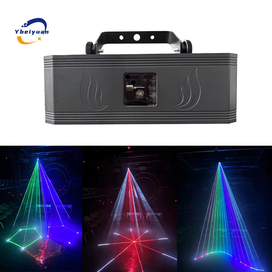 Ybeiyuan 2W RGB Animations-Projektor mit Bluetooth APP-Steuerung für DJ, Disco, Bar und Party - Bild 5