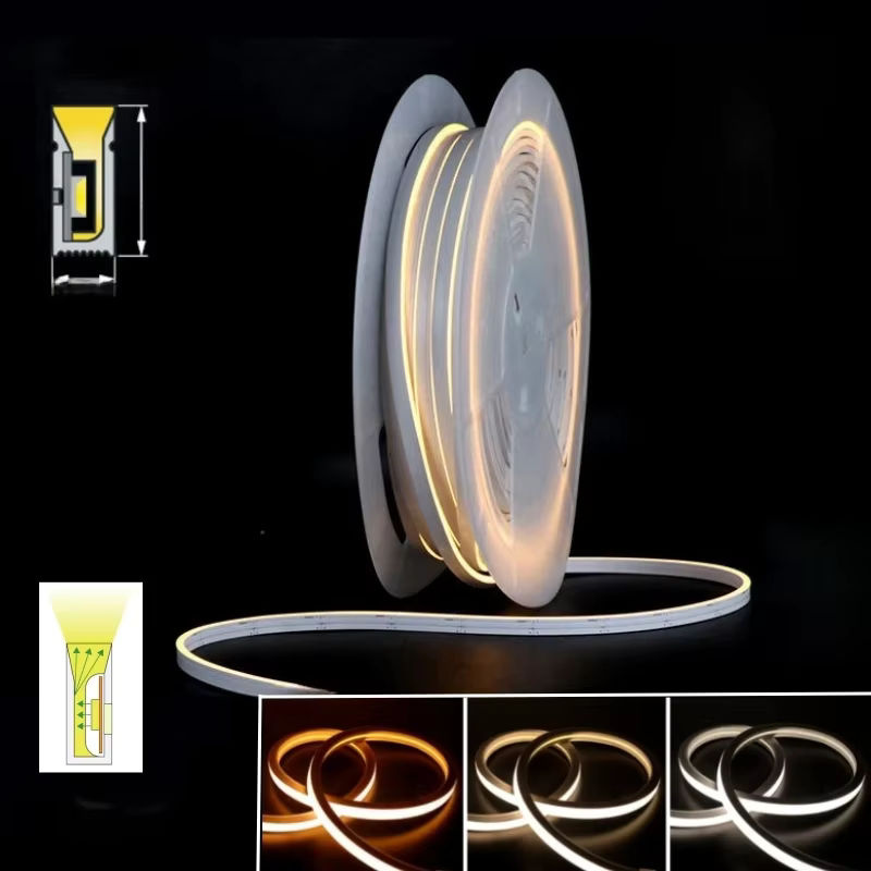 Khelse LED-Neonstreifen Multicolor, superdünner Neon Flex Silikonschlauch, DC12V, wasserdicht und selbstklebend, Maße: 4 x 8 mm - Bild 6