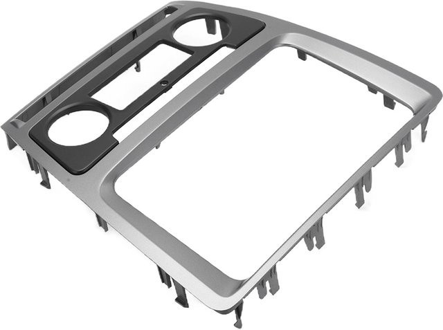 KaiSai 2DIN Radio Stereo Blende Armaturenbrett CD Panel Zierleiste Ersatz für Octavia 2008-2013 Grau - Bild 1