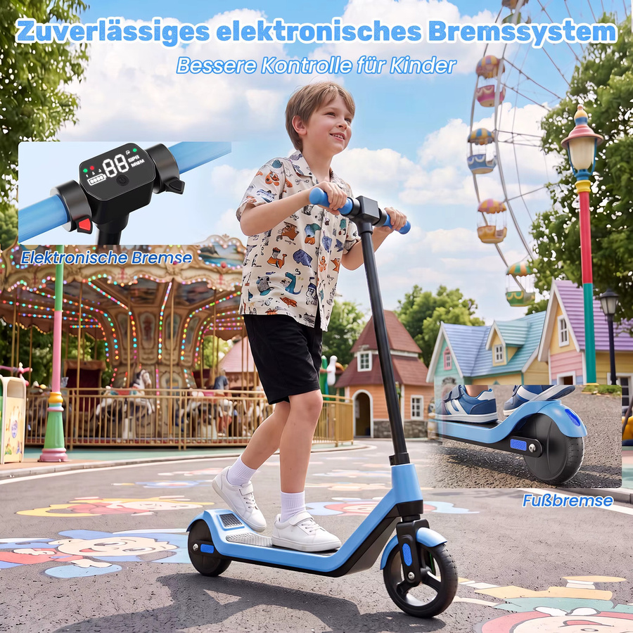 TODIMART T1 Elektroroller, ab 6 Jahre, Bunt / Mehrfarbig - Bild 4