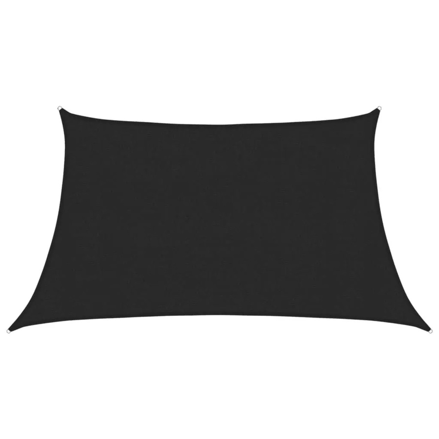 Furnicato Sonnensegel aus HDPE in Schwarz mit 160 g/m² B/B: 3,4 x 2 m - Bild 2