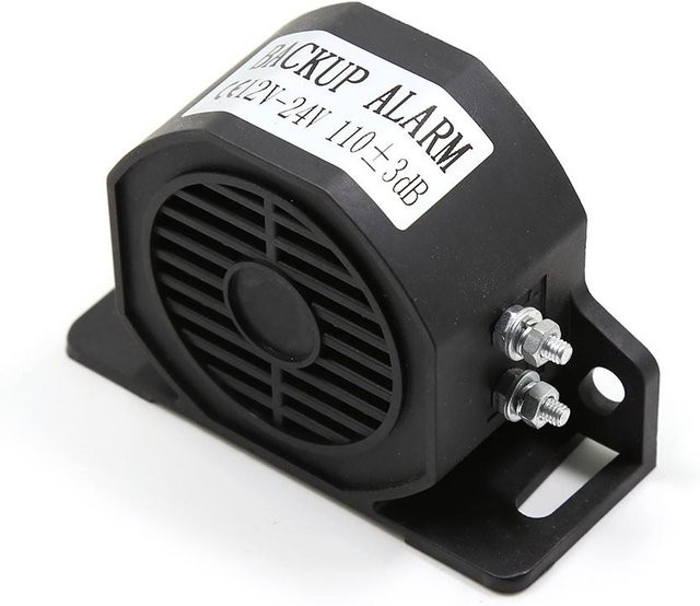VehicleKit Rückfahrhorn wasserdichter Rückfahralarm 30 W 110 dB 12 V–80 V DC Schwarz - Bild 1