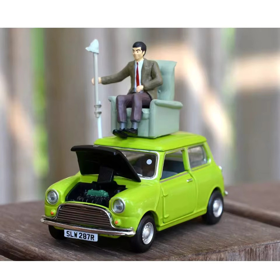 Guba Mr. Bean's Mini Cooper, Miniaturmodell, 1:50, Metall, Set - Bild 2