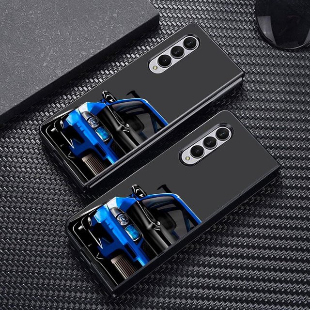 Harte Handyhülle mit Cool Car Design für Samsung Galaxy Z Fold 7 6 5 4 3 in Schwarz - Bild 1