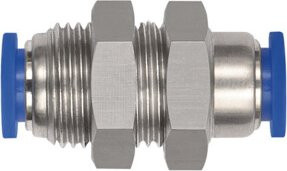 Riegler Schott-Steckverbindung Blaue Serie mini M10x1,0 Schlauch-Ø 4 in Blau - Bild 1