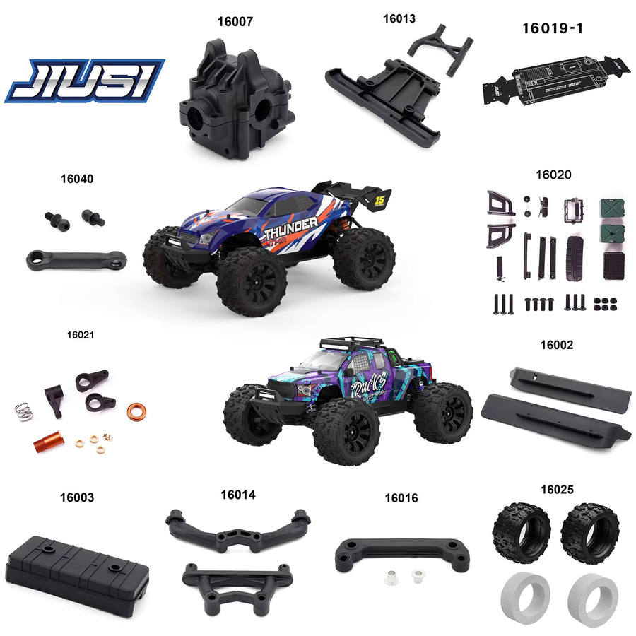 JIUSI PT14R Truck Originalzubehör, Zubehör für RC-Truck-Spielzeugautos, Modulmodell, bürstenloser Motor, Reifen, Stoßdämpferteile - Bild 2