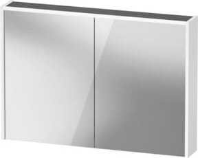 Duravit LED-Badspiegel D-Code mit 2 Türen, Lichtfarbe weiß, B/H/T: 100 x 70 x 14,8 cm - Bild 1