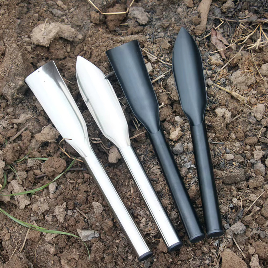 VIBRATITE 4-teiliges Edelstahl-Gartenschaufel-Set mit rutschfestem Griff zum Pflanzen, Graben und Unkrautjäten - Bild 2