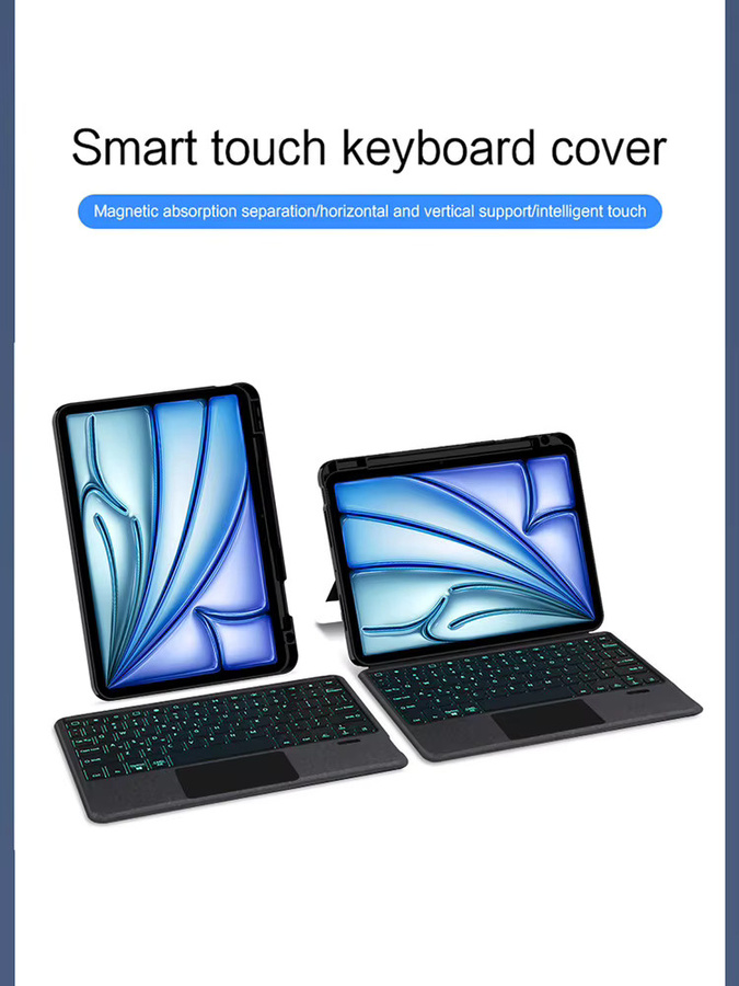 AJIUYU iPad Tastaturhülle in Schwarz für iPad Pro 11, iPad Air 11 M4/M5 und iPad 10.9 Generationen mit Standfunktion - Bild 7