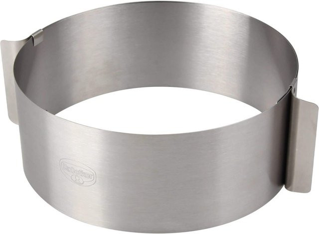 Dr. Oetker Tortenring aus Edelstahl, verstellbar, Silber, Ø 16-30 cm - Bild 1