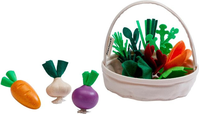 Plantoys Korb mit frischem Gemüse, Holz, ab 3 Jahren - Bild 1