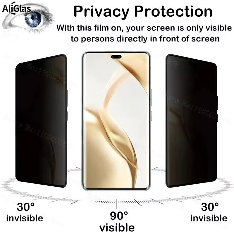 Privatsphäre Hydrogel Schutzfilm für vivo X200 X300 Ultra Pro Mini und weitere Modelle, transparent - Bild 3