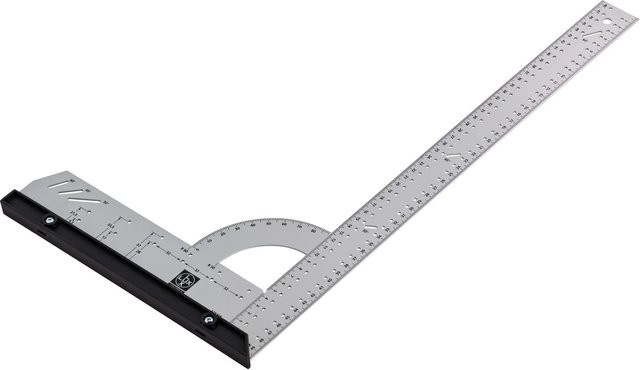 LUX-TOOLS Universalwinkel quadratisch silber B: 28,0 cm, H: 50,0 cm - Bild 1