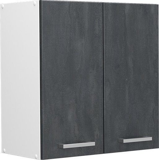 Vicco Hängeschrank R-Line Küchenschrank Schwarz Beton Weiß Breite: 60 cm, Höhe: 60 cm, Tiefe: 31 cm - Bild 1