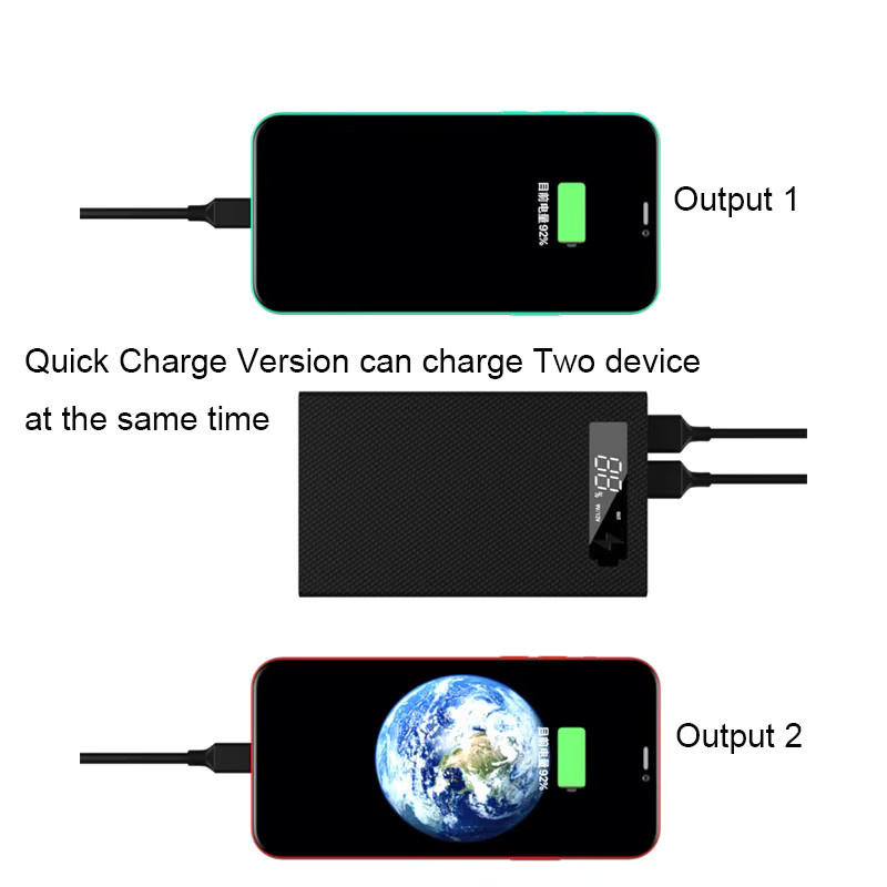 YTYIN DIY Powerbank-Gehäuse für 5x 18650 Batterien in Schwarz - Bild 2