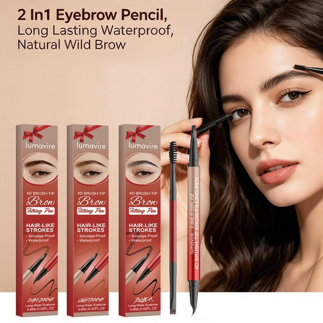 zephoco 2-in-1 Augenbrauenstift, Lightbrown, Unisex - Bild 1