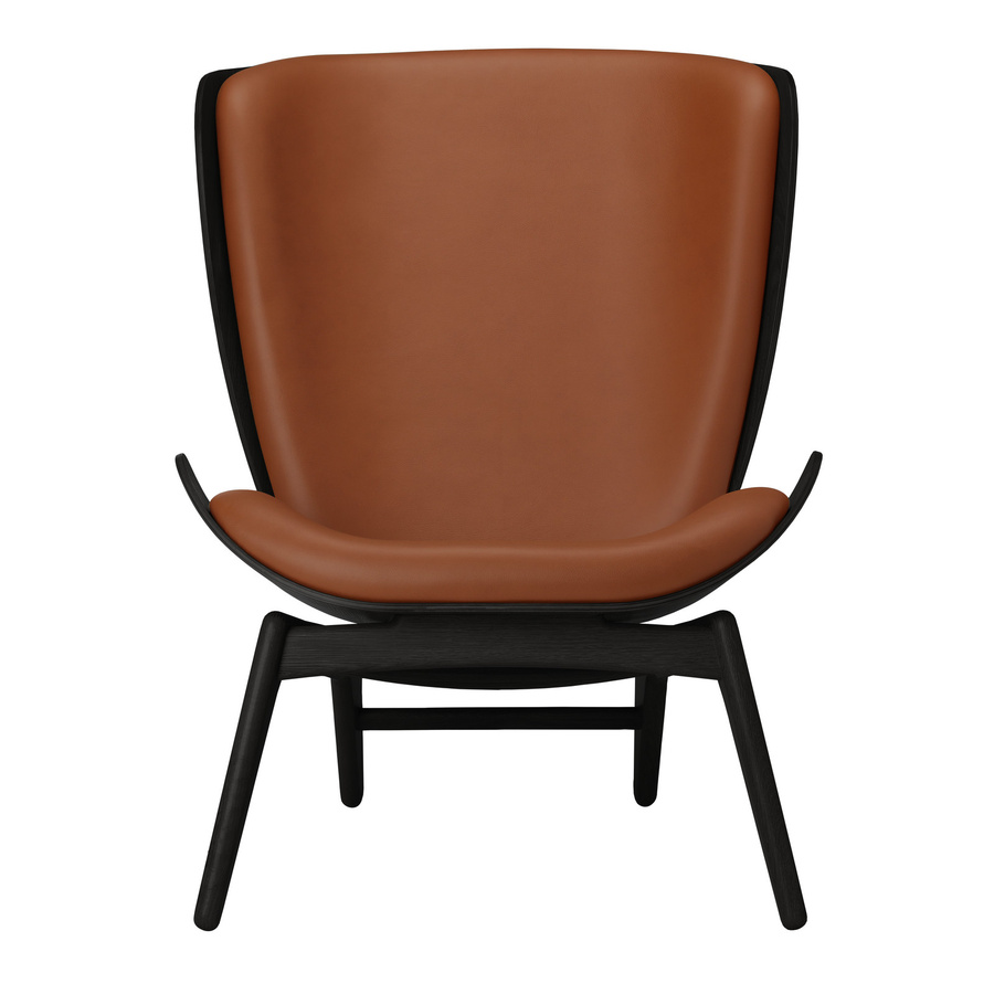 UMAGE The Reader Sessel in Braun mit Armlehnen und Eichenholzgestell im skandinavischen Stil H: 105,0 cm, B: 91,0 cm, T: 78,0 cm - Bild 2
