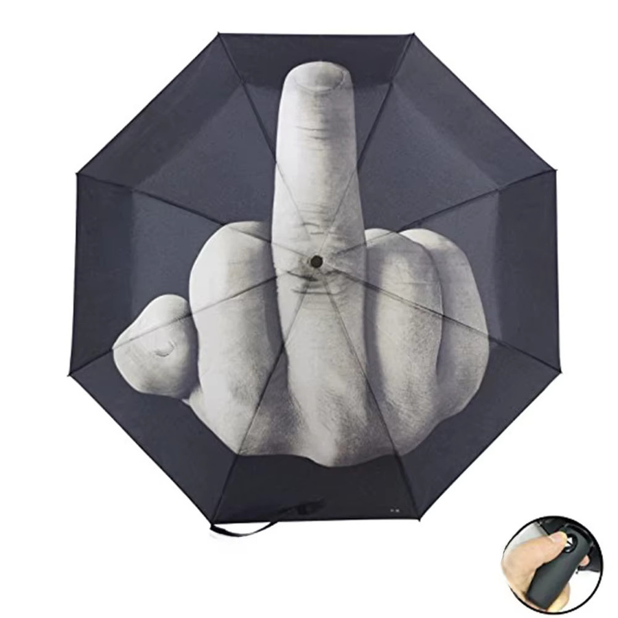 Otmagelu Automatischer Regenschirm Winddicht und Klappbar in Schwarz - Bild 6