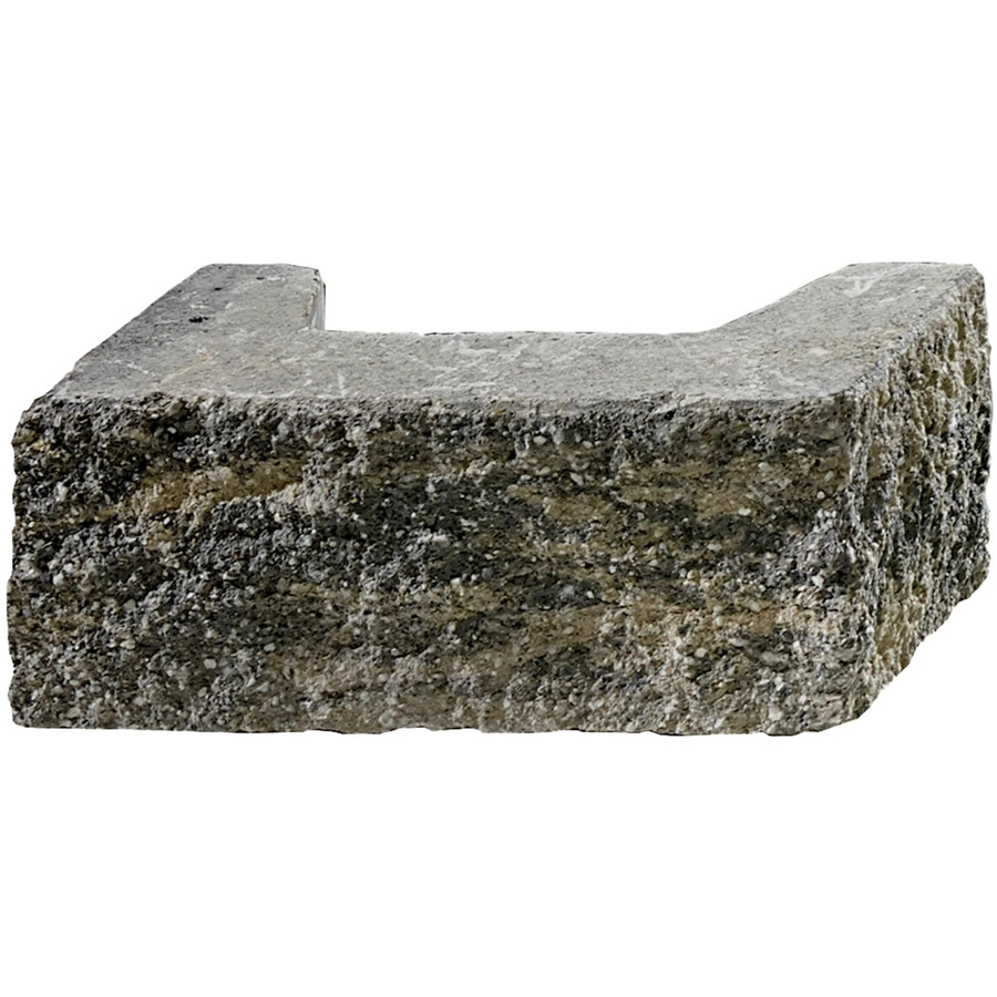 Kann Bruchsteinmauer Pfeilerelement aus Beton in Grau-Anthrazit, B/T/H: 37,2 x 18,6 x 15 cm - Bild 2
