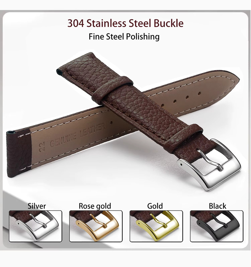 SAMCO Uhrenarmband Leder, Unisex - Bild 3