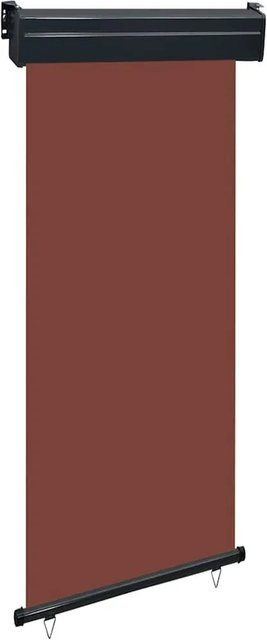 vidaXL Balkon-Seitenmarkise aus Polyester in Braun, B/H: 85 x 250 cm - Bild 1