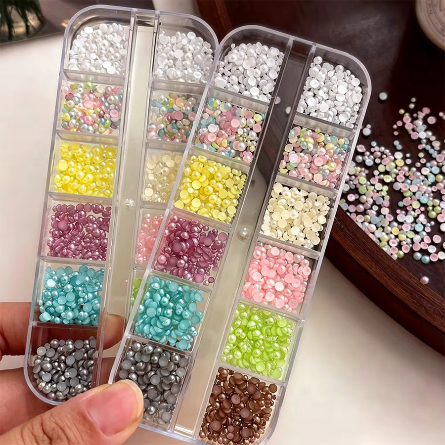 MAFANAILS Nagelcharms, 3D Macaron Perlen, Glänzend, Unisex - Bild 3