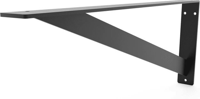 HEVVA Waschtischhalterung ELBE aus Metall in Schwarz matt, Tiefe: 50 cm - Bild 1