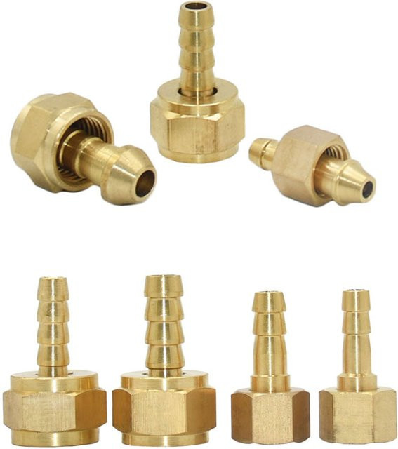 WYZXM Schlauchanschluss aus Messing mit Innengewinde und Schlauchtülle 6 mm - Bild 1