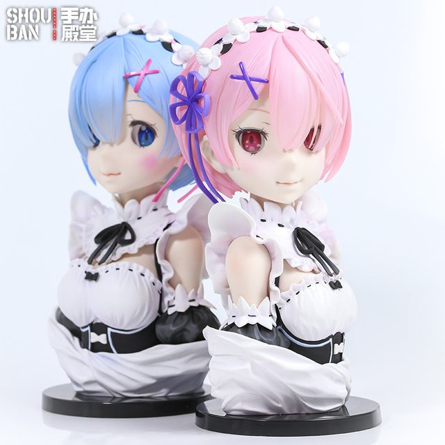 Bandai Re:Zero Ram Rem Porträt Figur, Einzelfigur - Bild 1