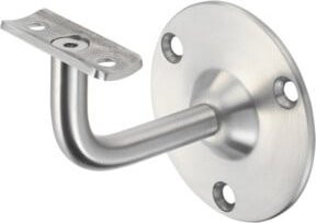 KWS Handlaufstütze 4574 mit gewölbter Auflage aus Edelstahl in Silber - Bild 1